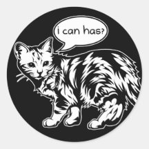 lolcat - i can has? sticker