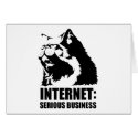 lolcat the internet is serious business cards