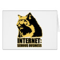 lolcat the internet is serious business cards