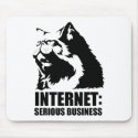 lolcat the internet is serious business mousepads