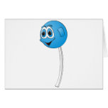 Lollipop Blueberry Cartoon cards