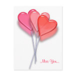Lollipop Hearts postcards