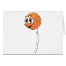 Lollipop Orange Cartoon Cards