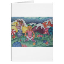 Lolly Pop Girls Greeting Card