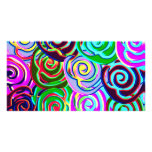 lollypop pattern photo cards