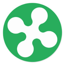 Lombardy, Italy Round Sticker