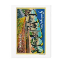 Lompoc, California - Large Letter Scenes Postcard