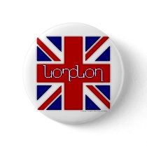 'London' ambigram on UK flag