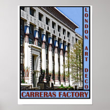 London Art Deco - Carreras Factory Print