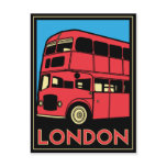 London Art Deco Poster Postcard