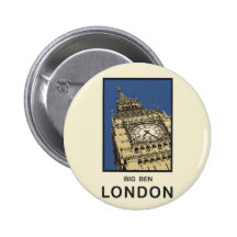 London Big Ben Buttons