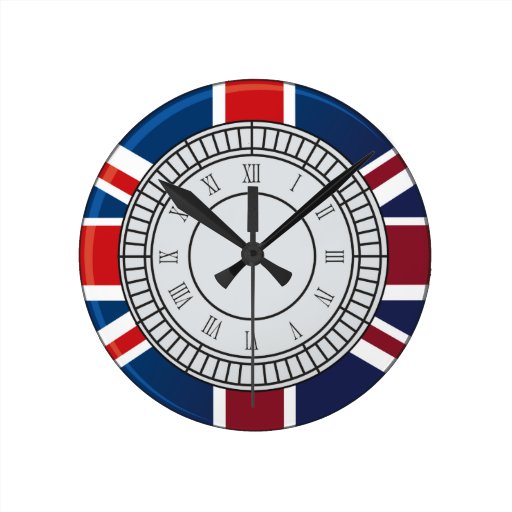 London Big Ben Clock Face Wall Clock Zazzle