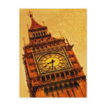 London, Big Ben grunge Postcard