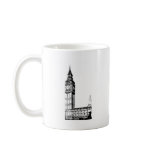 LONDON BIG BEN monotone print mugs
