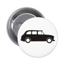 London Black Cab Pinback Button