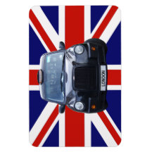 London Black Taxi Cab Flexible Magnets