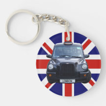 London Black Taxi Cab Keychains