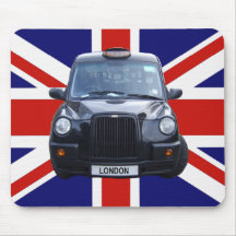 London Black Taxi Cab Mousepads