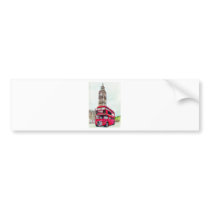 London Bus and Big Ben Bumper Stickers