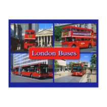 london bus postcard 18