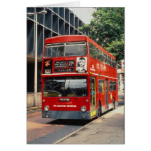 London Buses Daimler rests between duties at Eusto Greeting Card