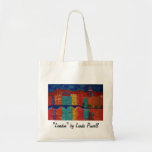 "London" by Linda Powell~Original Abstract~Tote Canvas Bags