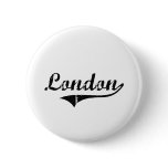 London Classic Style Name Pinback Buttons