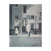 London doorway postcard