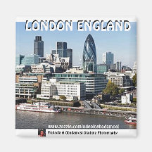 LONDON, ENGLAND BY MOJISOLA A GBADAMOSI OKUBULE REFRIGERATOR MAGNET