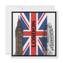 London, England party invitations