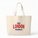 London England With British flag bags