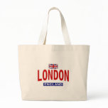 London England With British flag bags