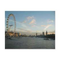 London Eye and Parliament Post Card