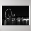 London Eye (Black & White) posters