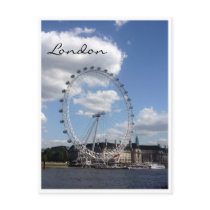 london eye cloud post card