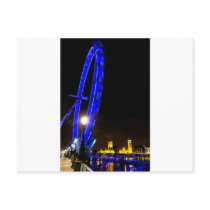 London Eye night view Post Cards