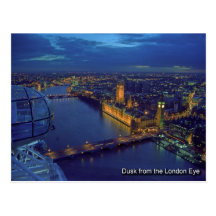 london  eye postcard