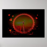 London Eye Valentine posters