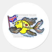 London Fish Stickers