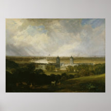 London from Greenwich Park by J M W Turner 1809 Posters