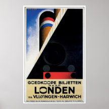 London / Londen - Vintage Ship Advertisement Posters