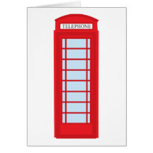 London phone booth cards