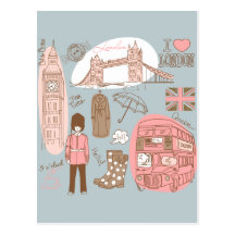 london post card