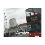 London Red Bus postcards