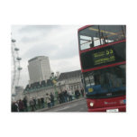 London Red Bus postcards