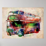London Red Bus Posters