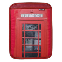 London Red Telephone Box iPad Sleeve