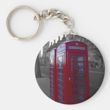 London Red Telephone box Key Chain
