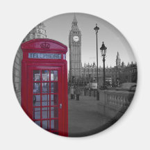 London Red Telephone box Magnets