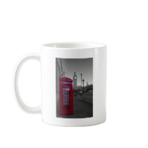 London Red Telephone box Coffee Mugs